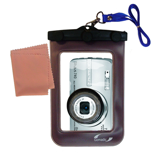 Waterproof Camera Case compatible with the Olympus Stylus 740