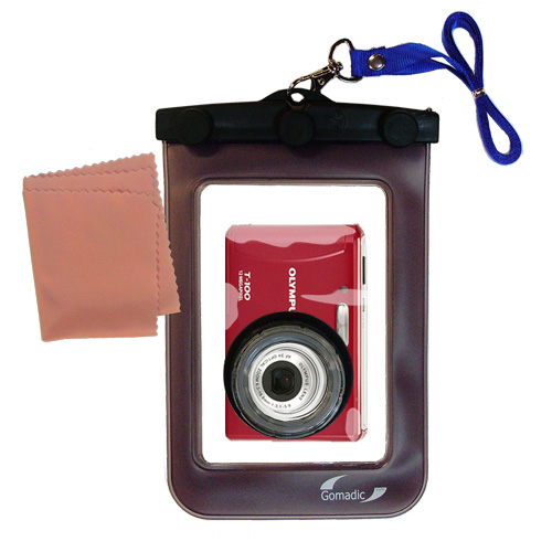 Waterproof Camera Case compatible with the Olympus T-100 Digital Camera