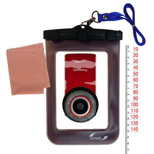 Waterproof Case compatible with the Panasonic HM-TA1R Digital HD Camcorder to use underwater