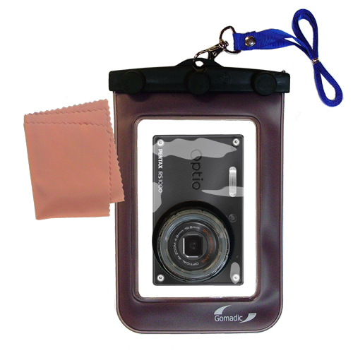 Waterproof Camera Case compatible with the Pentax Optio RS1000