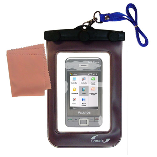 Waterproof Case compatible with the Pharos PGS Phone 600 to use underwater
