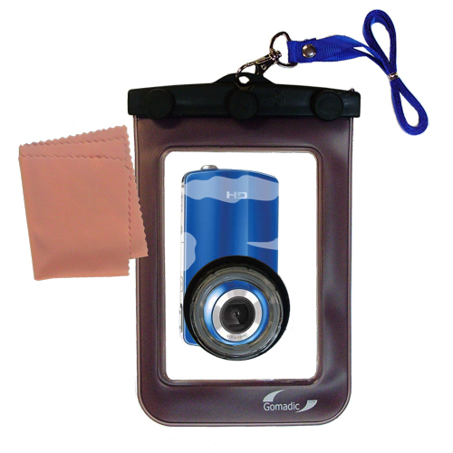 Waterproof Case compatible with the Philips CAM100 HD Camcorder to use underwater