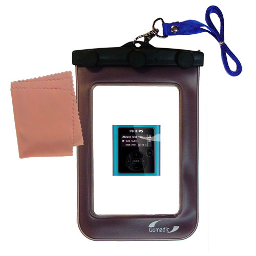 Waterproof Case compatible with the Philips GoGear SA1926/37 to use underwater
