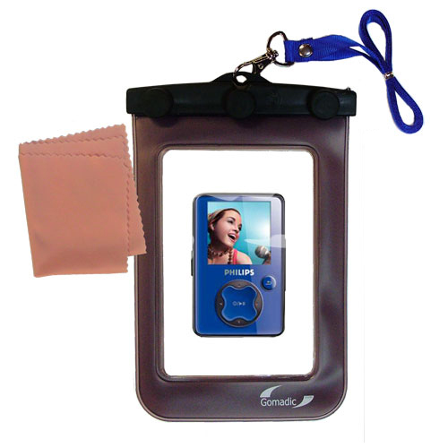 Waterproof Case compatible with the Philips GoGear SA3020/37 to use underwater