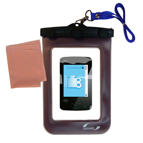 Waterproof Case compatible with the Philips GoGear SA6014/37 to use underwater