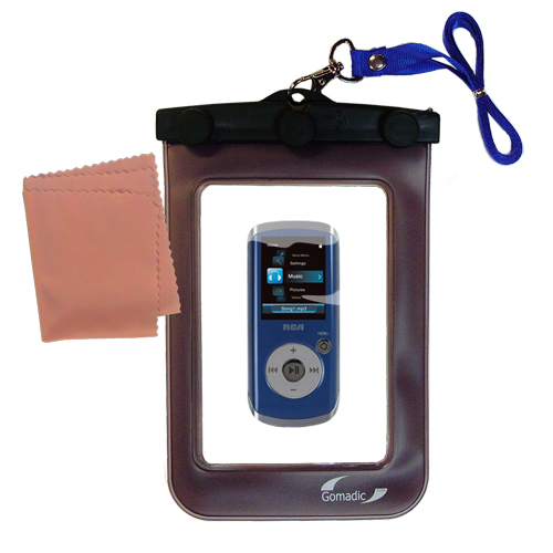 Waterproof Case compatible with the RCA M4204 OPAL Digital Media Player to use underwater