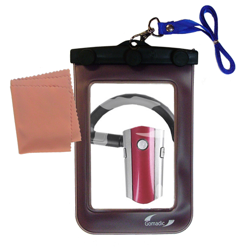 Waterproof Case compatible with the Rockfish RF-SH430 Bluetooth Headset to use underwater