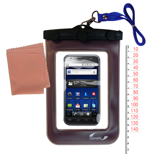 Waterproof Case compatible with the Samsung Galaxy 2 to use underwater