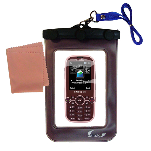 Gomadic clean and dry waterproof protective case suitablefor the Samsung Gravity 2  SGH-T469  to use underwater - Unique Floating Design