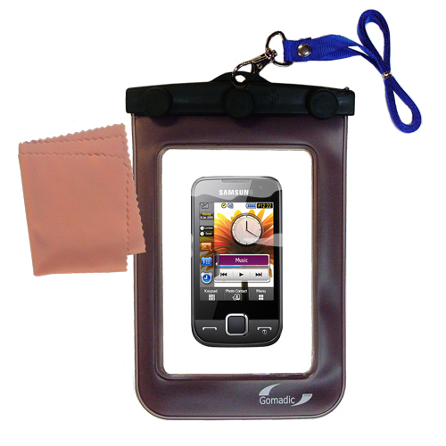 Waterproof Case compatible with the Samsung GT-S5600 Preston to use underwater