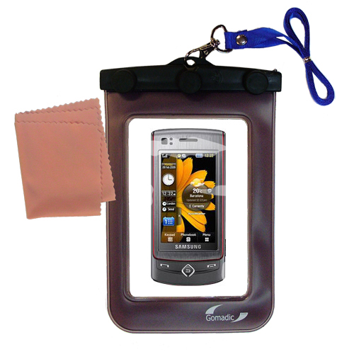 Waterproof Case compatible with the Samsung GT-S8300 S8300 to use underwater