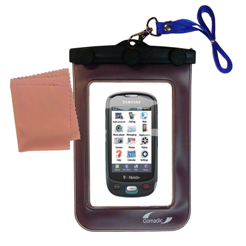 Waterproof Case compatible with the Samsung Highlight SGH-T749 to use underwater