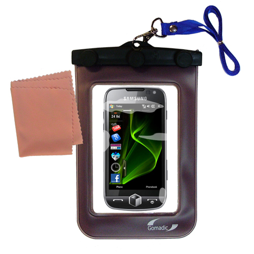 Waterproof Case compatible with the Samsung Omnia 7 to use underwater