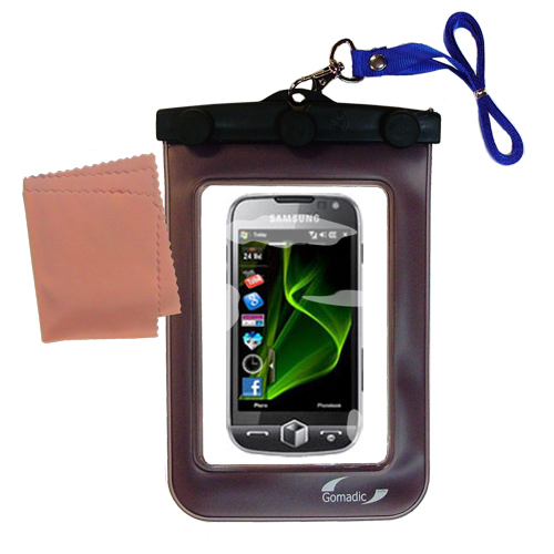 Waterproof Case compatible with the Samsung Omnia II to use underwater