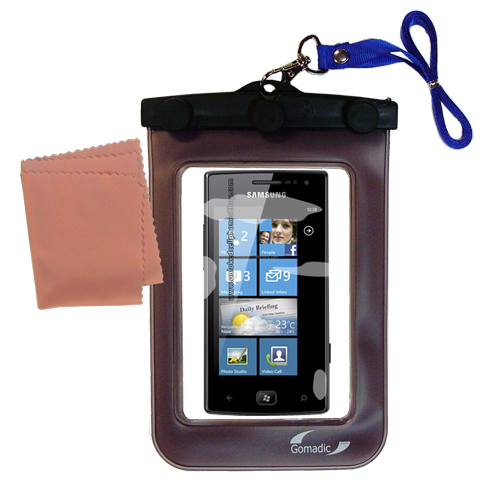 Waterproof Case compatible with the Samsung Omnia W to use underwater