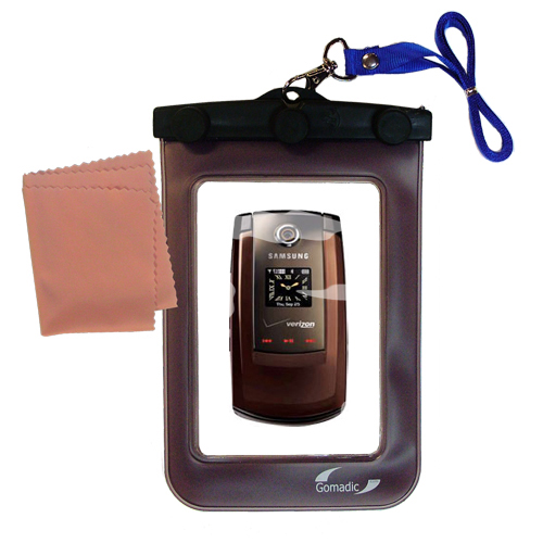 Waterproof Case compatible with the Samsung Renown SCH-U810 to use underwater