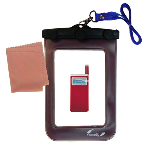 Waterproof Case compatible with the Samsung SCH-A599 to use underwater