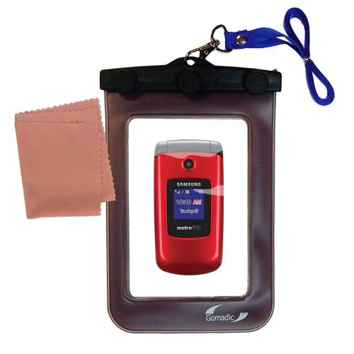 Waterproof Case compatible with the Samsung SCH-R250 to use underwater