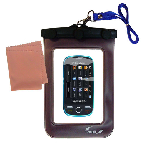 Waterproof Case compatible with the Samsung SCH-R360 to use underwater