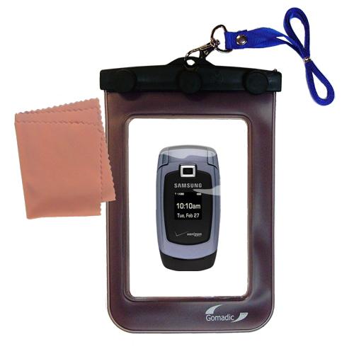 Waterproof Case compatible with the Samsung SCH-U340 to use underwater