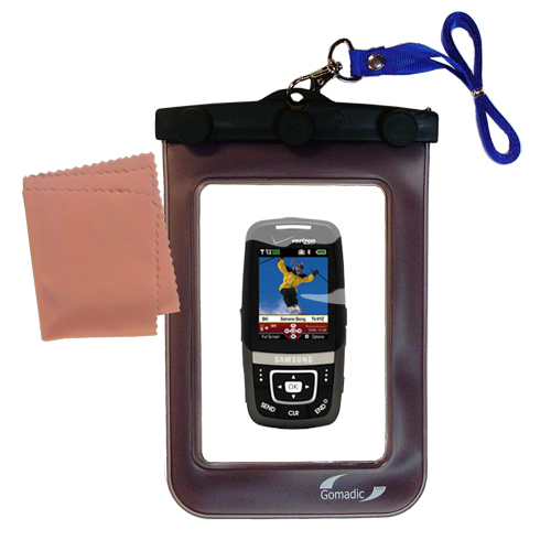 Waterproof Case compatible with the Samsung SCH-U620 to use underwater