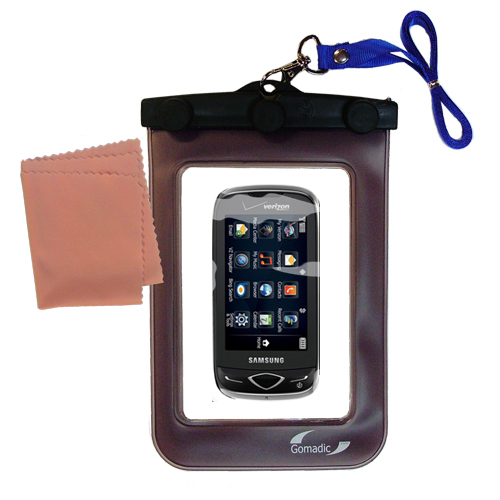 Waterproof Case compatible with the Samsung SCH-U820 to use underwater