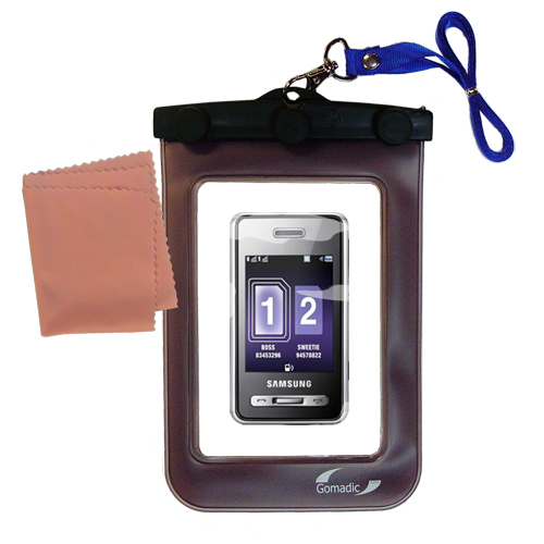 Waterproof Case compatible with the Samsung SGH-D980 DUOS to use underwater