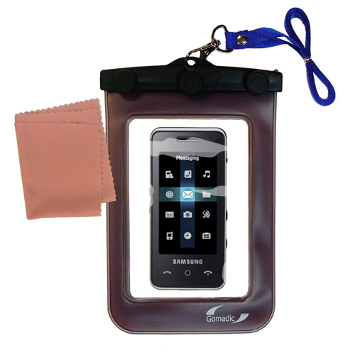 Waterproof Case compatible with the Samsung SGH-F490 to use underwater