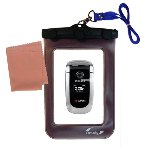 Waterproof Case compatible with the Samsung SPH-A840 / PM-A840 to use underwater