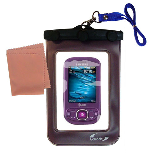 Waterproof Case compatible with the Samsung Strive SGH-A687 to use underwater