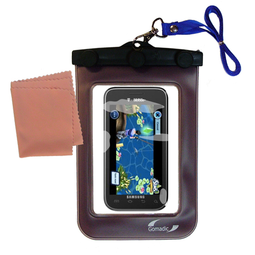 Waterproof Case compatible with the Samsung Vibrant Plus to use underwater