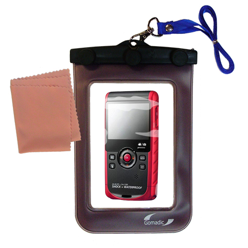 Waterproof Case compatible with the Samsung W200 Rugged Camcorder to use underwater