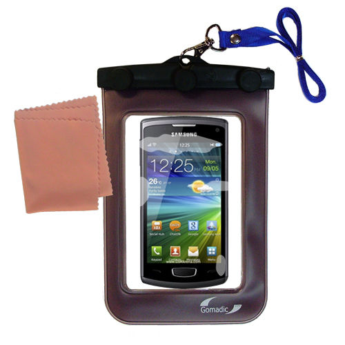 Waterproof Case compatible with the Samsung Wave 3 to use underwater