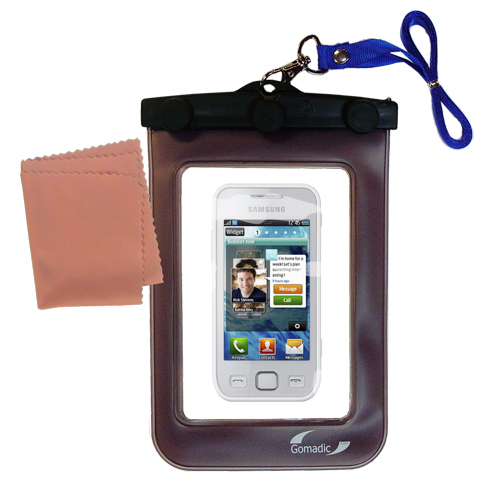 Waterproof Case compatible with the Samsung Wave 575 to use underwater