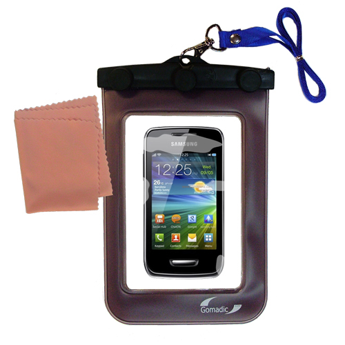 Waterproof Case compatible with the Samsung Wave Y to use underwater