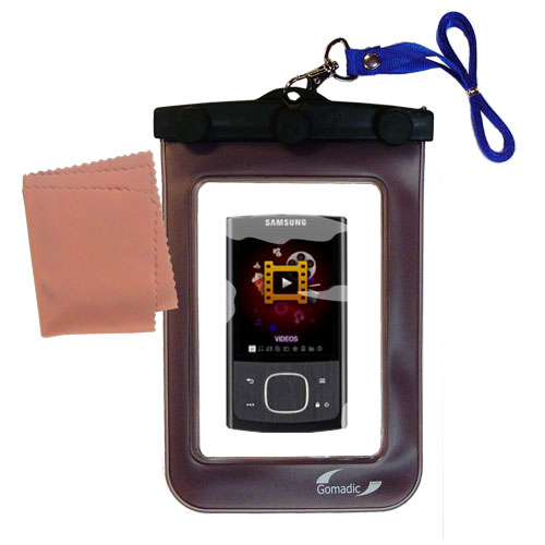 Waterproof Case compatible with the Samsung YP-R0 Digital Media Player to use underwater
