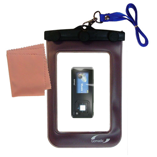 Waterproof Case compatible with the Sandisk Sansa c240 to use underwater