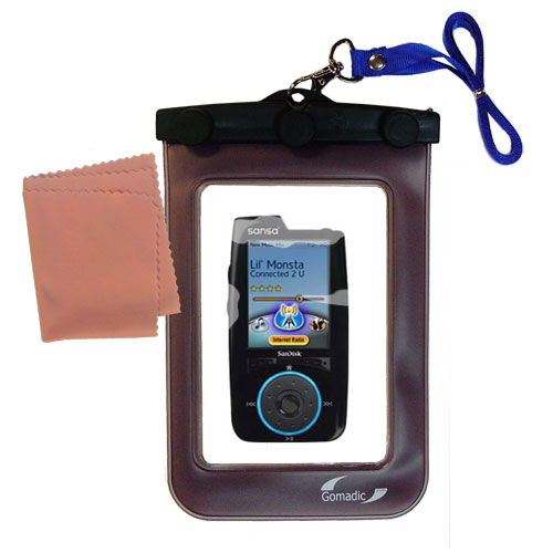 Waterproof Case compatible with the Sandisk Sansa Connect to use underwater