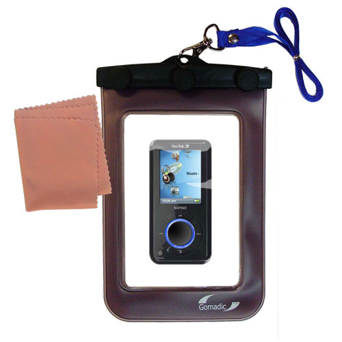 Waterproof Case compatible with the Sandisk Sansa e280 to use underwater