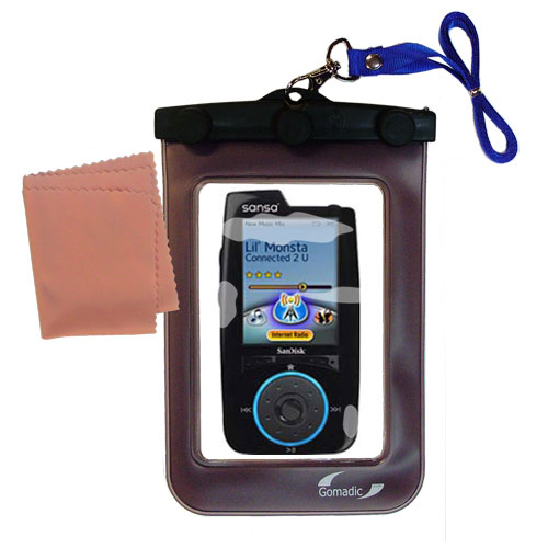 Waterproof Case compatible with the Sandisk Sansa View to use underwater