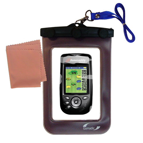 Waterproof Case compatible with the Sonocaddie Auto Play Golf GPS to use underwater