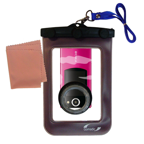 Waterproof Case compatible with the Sony Bloggie Duo to use underwater