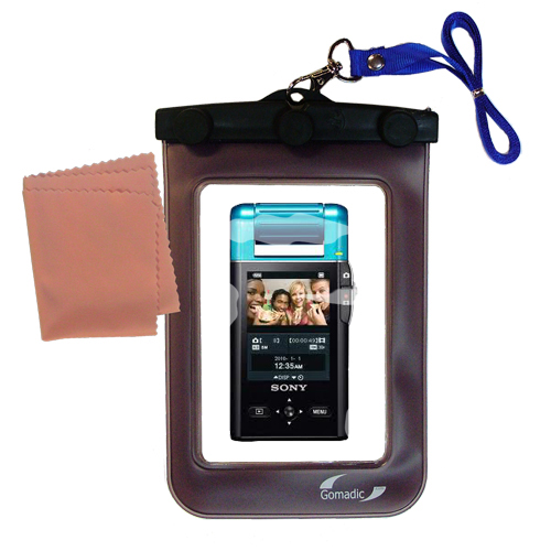 Waterproof Case compatible with the Sony bloggie MHS-PM5K Mobile HD Snap to use underwater