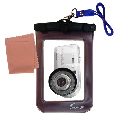Waterproof Camera Case compatible with the Sony Cyber-shot DSC-P100/R