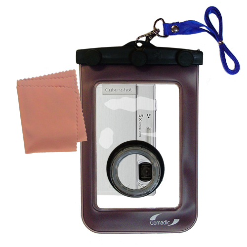 Waterproof Camera Case compatible with the Sony Cyber-shot DSC-T100