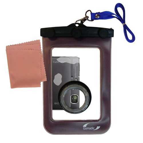 Waterproof Camera Case compatible with the Sony Cyber-shot DSC-T110