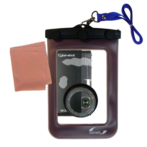 Waterproof Camera Case compatible with the Sony Cyber-shot DSC-T77
