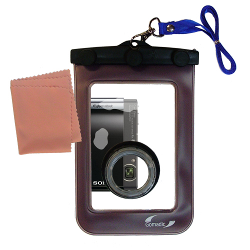 Waterproof Camera Case compatible with the Sony Cyber-shot DSC-T90
