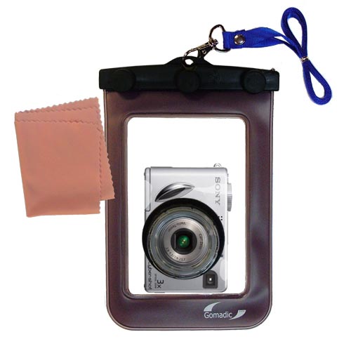 Waterproof Camera Case compatible with the Sony Cyber-shot DSC-W1/B