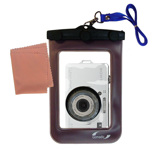 Waterproof Camera Case compatible with the Sony Cyber-shot DSC-W100